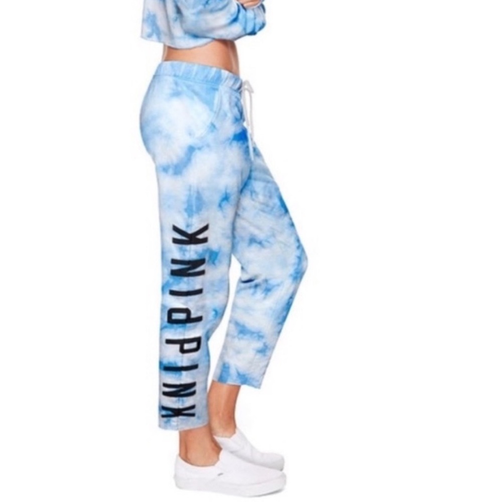 PINK Victoria’s Secret Tie Dye Cut Off Sweatpants